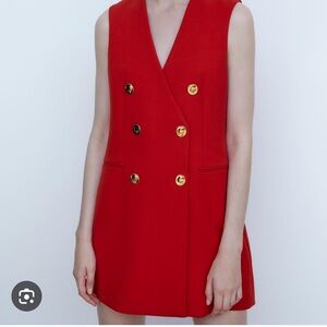 Zara red dress